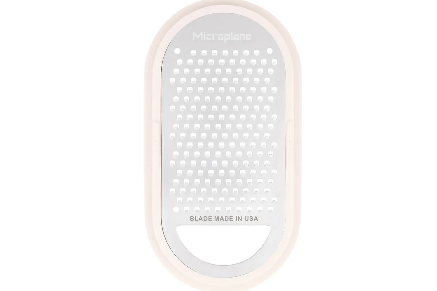 Râpe Microplane 3-en-1 blanche avec boîte de conservation et double couvercle