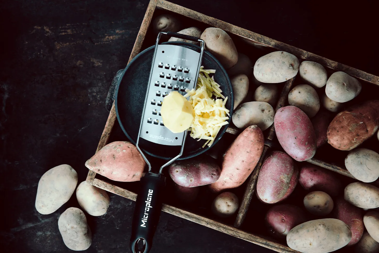 Râpe Microplane Gourmet grains larges manche noir