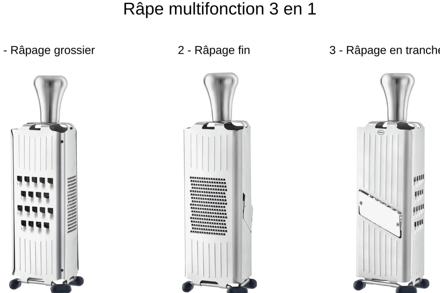 Râpe multifonction Rösle en acier inoxydable