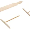 Râteau à crêpes plat 17,5cm en bois de hêtre