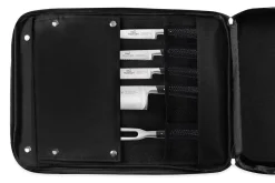 Sac spécial chef Sabatier Edonist 4 couteaux de cuisine français + 1 fourchette - Exclusivité
