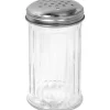 Saupoudreur à sucre cannelé 300ml en verre et inox