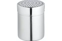 Saupoudreuse KitchenCraft à trous moyens en acier inox + couvercle polymère