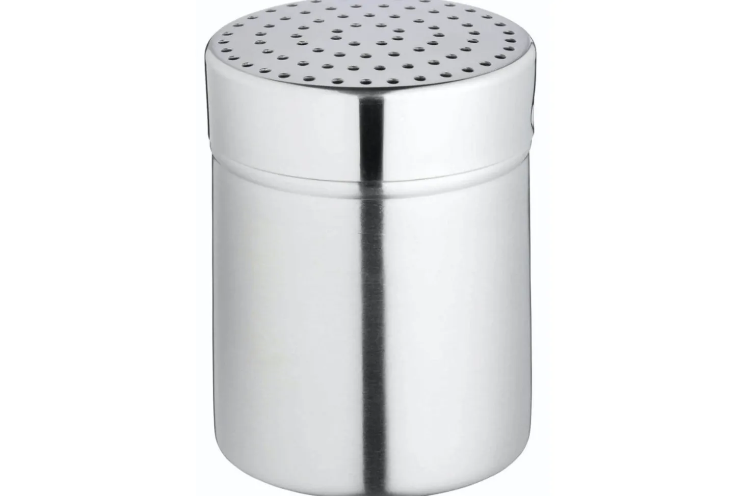 Saupoudreuse KitchenCraft à trous moyens en acier inox + couvercle polymère