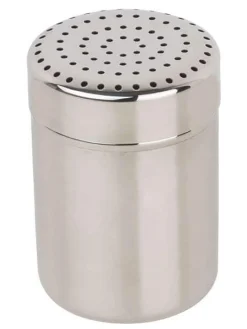 Saupoudreuse tout acier inox à couvercle perforé