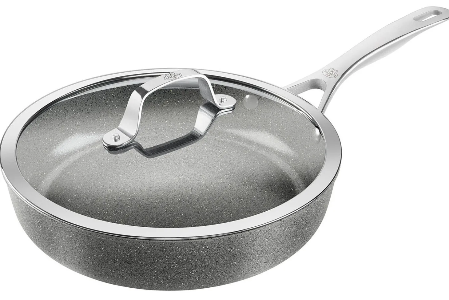 Sauteuse antiadhésive Ballarini Salina 28cm et couvercle en verre