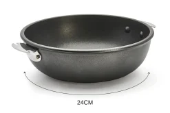 Sauteuse bombée De Buyer Choc Extrême Loqy amovible en fonte d'aluminium