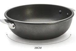 Sauteuse bombée De Buyer Choc Extrême Loqy amovible en fonte d'aluminium