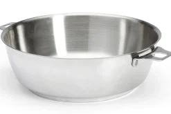 Sauteuse bombée De Buyer Milady Twisty 24cm en acier inoxydable