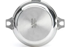 Sauteuse bombée De Buyer Milady Twisty 24cm en acier inoxydable