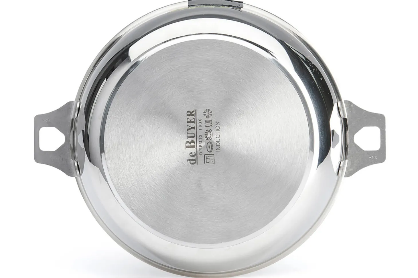 Sauteuse bombée De Buyer Milady Twisty 24cm en acier inoxydable
