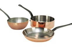 Sauteuse bombée en cuivre De Buyer Inocuivre poignée en fonte d'acier