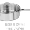 Sauteuse Cristel Casteline Amovible en inox