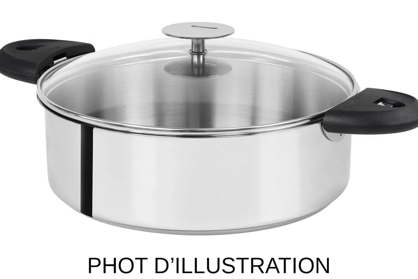 Sauteuse Cristel Mutine amovible en inox 3 plis