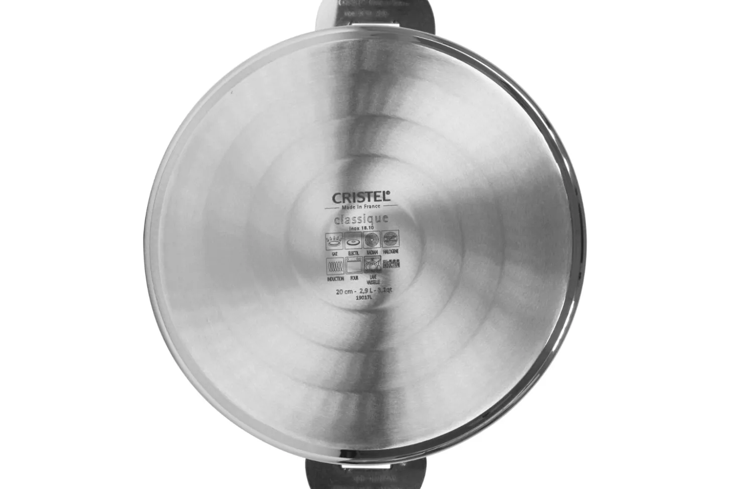 Sauteuse Cristel Mutine amovible en inox 3 plis