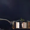 Sauteuse en cuivre inox Baumalu B'Chef avec couvercle en inox