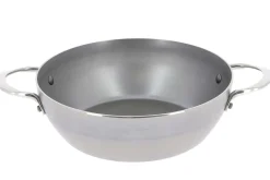 Sauteuse paysanne De Buyer Mineral B Element en fer bombée 2 anses