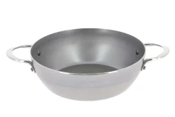 Sauteuse paysanne De Buyer Mineral B Element en fer bombée 2 anses