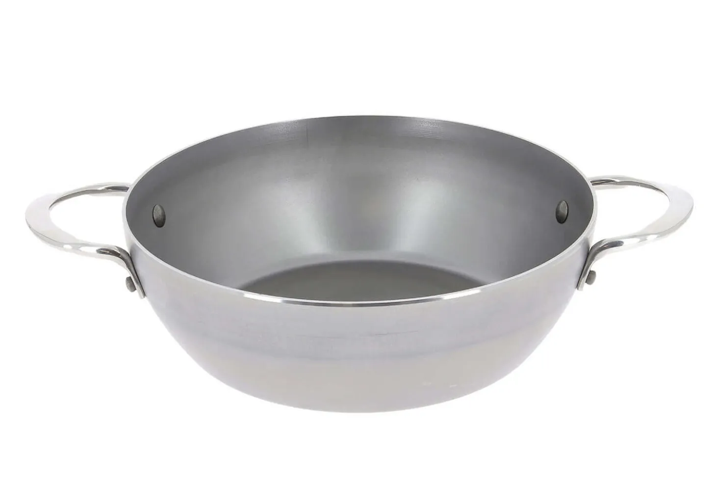 Sauteuse paysanne De Buyer Mineral B Element en fer bombée 2 anses