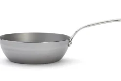 Sauteuse paysanne De Buyer Mineral B Pro 28cm en acier et poignée en fonte d'inox