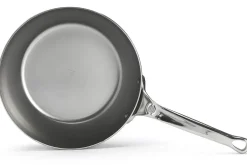 Sauteuse paysanne De Buyer Mineral B Pro 24cm en acier et poignée en fonte d'inox