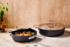 Sauteuse à poignée longue Beka Maestro 24cm antiadhérente revêtement en céramique + couvercle