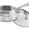 Sauteuse Pradel Excellence Lumia en inox avec couvercle en verre