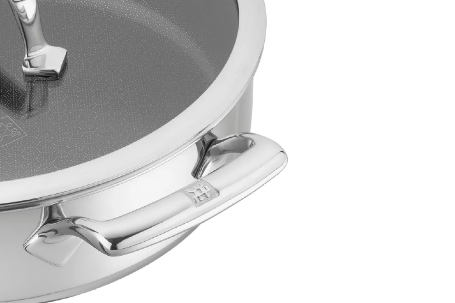 Sauteuse provençale Zwilling Peak Ceraforce® HyCoat en inox et revêtement céramique avec couvercle en verre 26cm