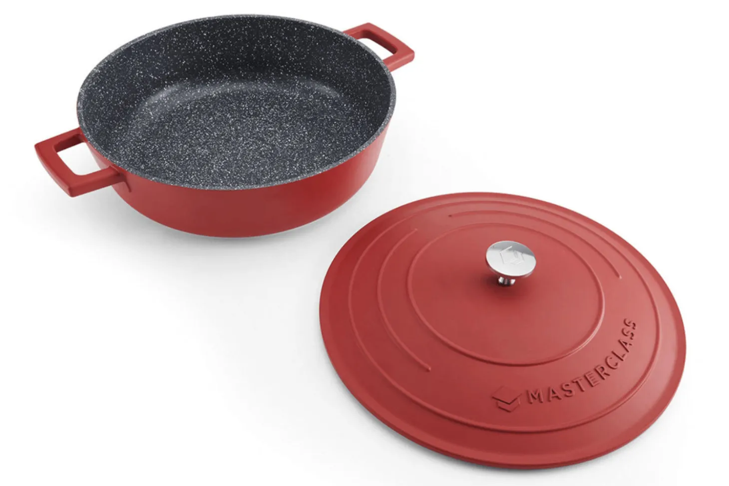 Sauteuse ronde MasterClass compatible induction en fonte d'aluminium 4L