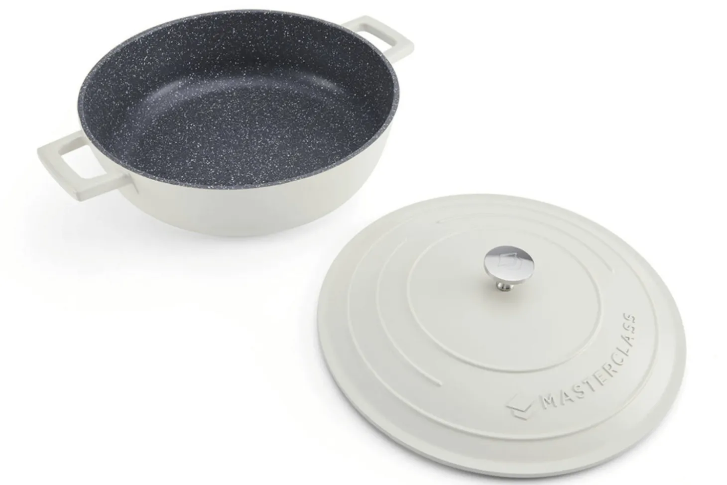 Sauteuse ronde MasterClass compatible induction en fonte d'aluminium 4L