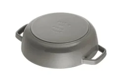 Sauteuse Staub Chistera en fonte émaillée gris graphite