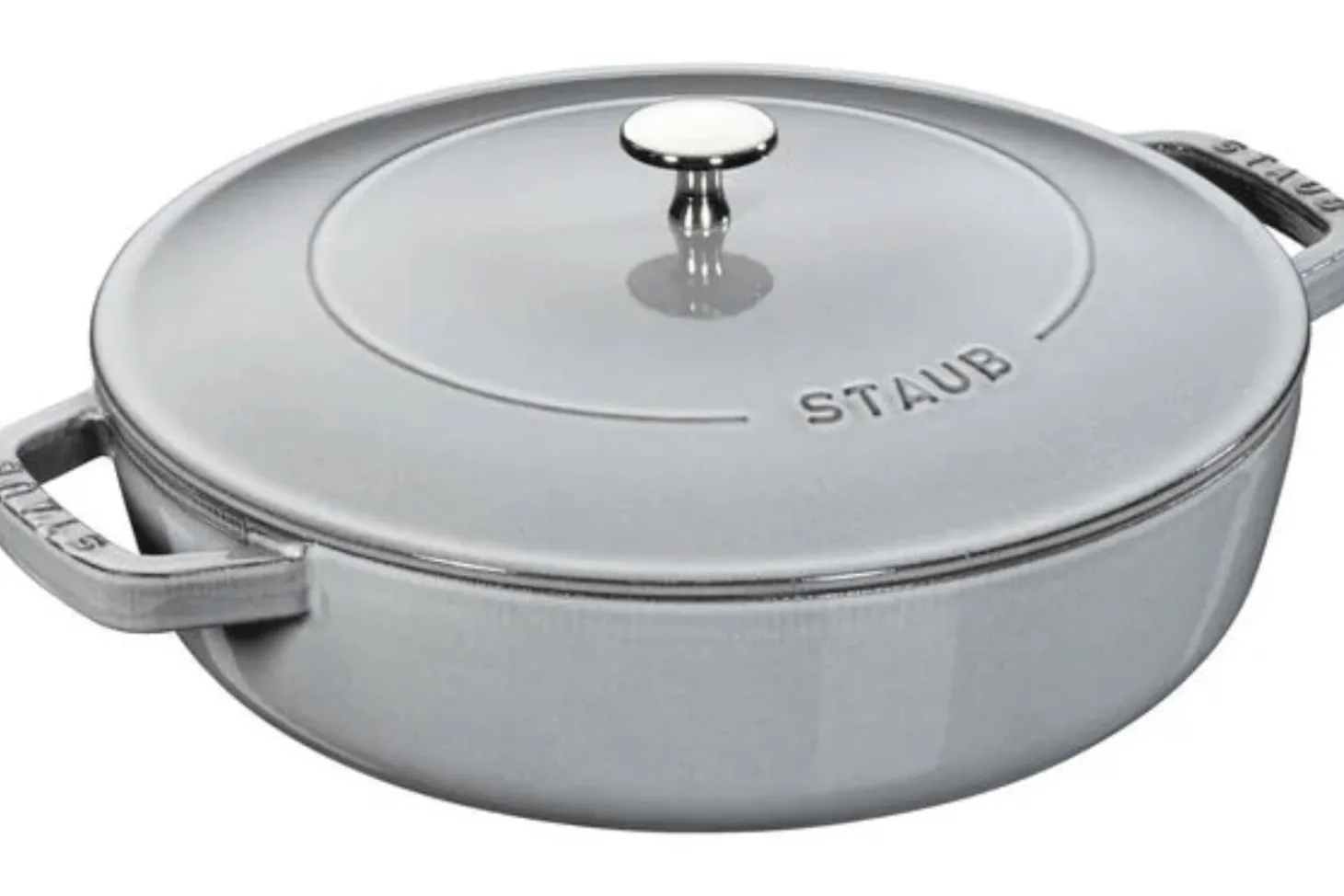 Sauteuse Staub Chistera en fonte émaillée gris graphite