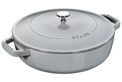 Sauteuse Staub Chistera en fonte émaillée gris graphite