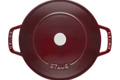 Sauteuse Staub Chistera en fonte émaillée grenadine