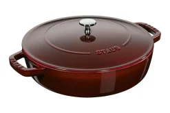 Sauteuse Staub Chistera en fonte émaillée grenadine