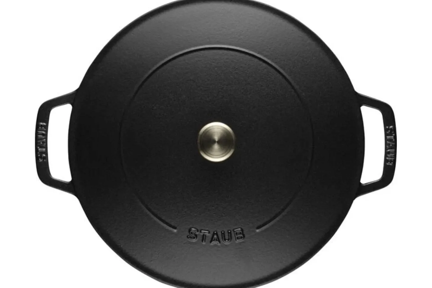 Sauteuse Staub Chistera en fonte émaillée noir mat