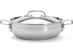 Sautoir bombé De Buyer Affinity 28cm en acier inoxydable 5 ply avec couvercle