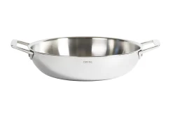 Sautoir Cristel Castel'Pro en acier inoxydable 18/10 5 ply avec 2 anses fixes