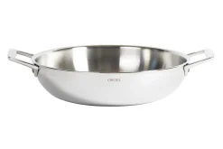 Sautoir Cristel Castel'Pro en acier inoxydable 18/10 5 ply avec 2 anses fixes