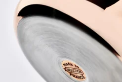 Sautoir droit en cuivre inox De Buyer Prima Matera anses en inox avec couvercle