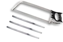 Scie de boucher SANELLI acier inox 45 cm + 3 lames de rechange