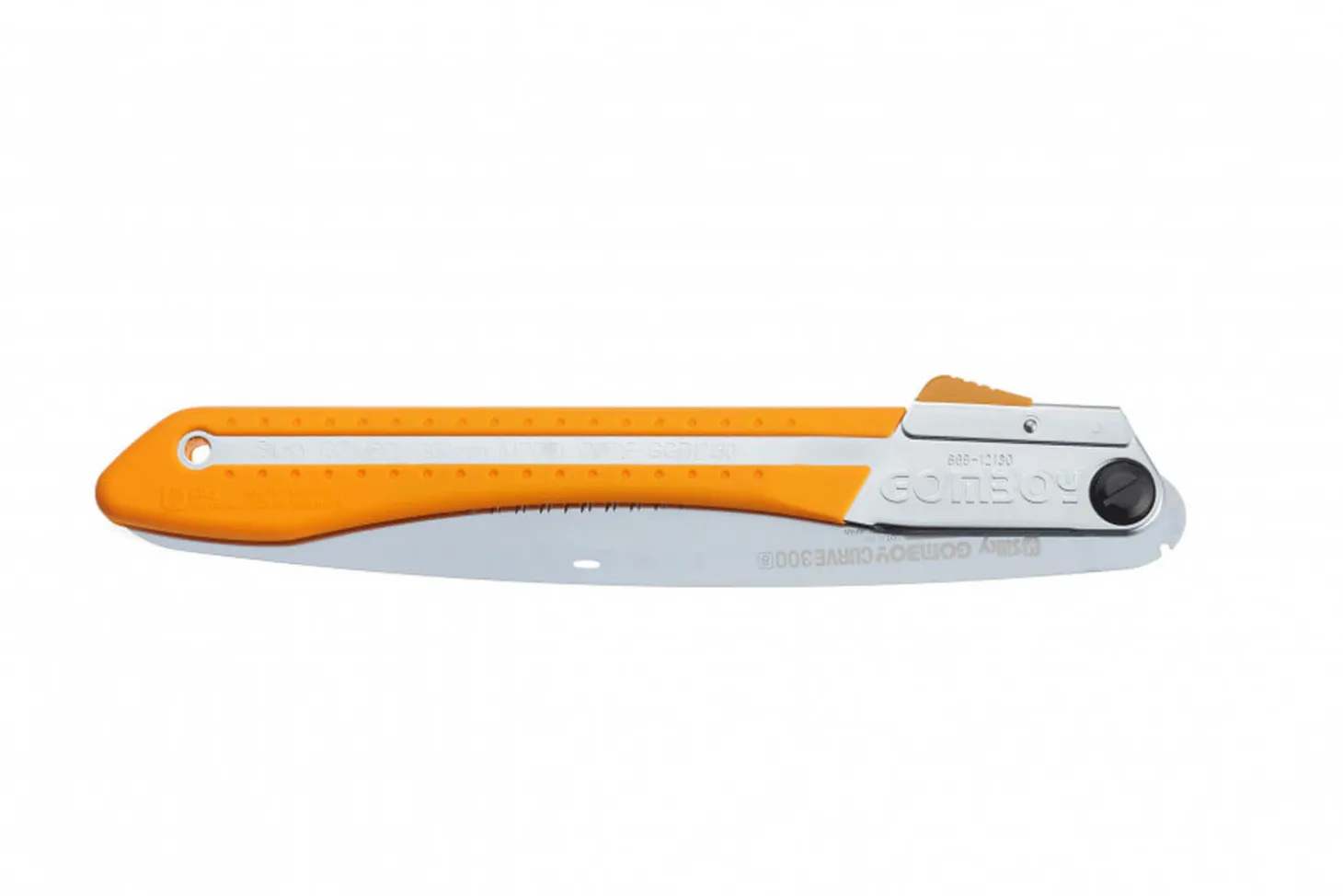 Scie pliante d'élagage Silky Gomboy 717-30 lame courbée manche caoutchouc orange 33cm