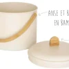 Seau à compost d'intérieur Pebbly en acier
