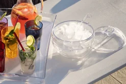 Seau à glace Guzzini Stella sphérique + pince de service