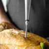 Seringue à marinade professionnelle MasterClass en inox et silicone