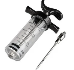 Seringue à sauce ergonomique avec aiguille inox 7.5cm