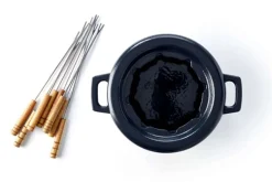 Service à fondue Beka Nori en fonte émaillée pour 8 personnes - Coloris noir