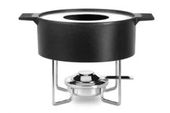 Service à fondue en fonte Mono anti-éclaboussures