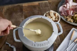 Service à fondue en fonte STAUB 20cm 6 personnes