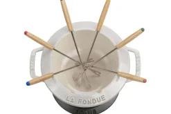 Service à fondue en fonte STAUB 20cm 6 personnes